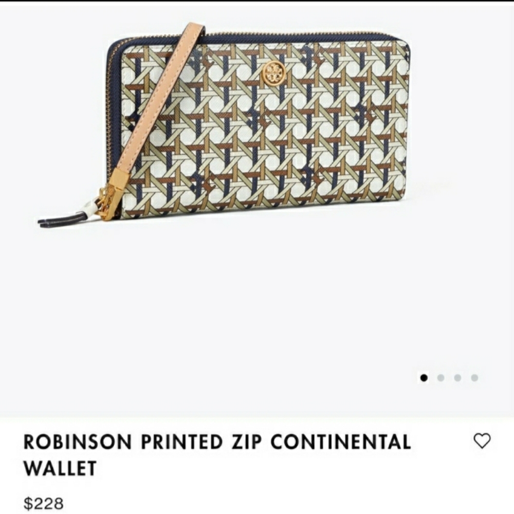 Tory Burch- Robinson Printed Zip Wallet, NWT